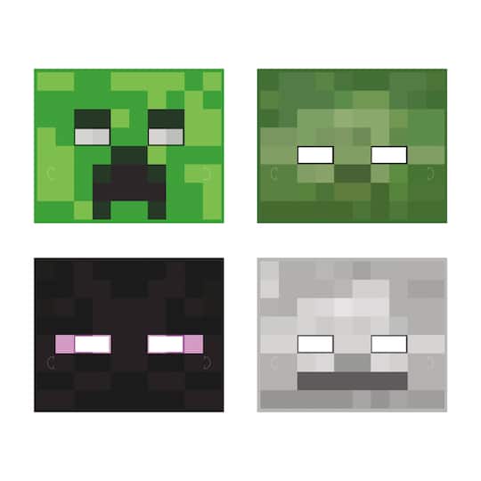 Minecraft Party Masks, 8ct. | Michaels®
